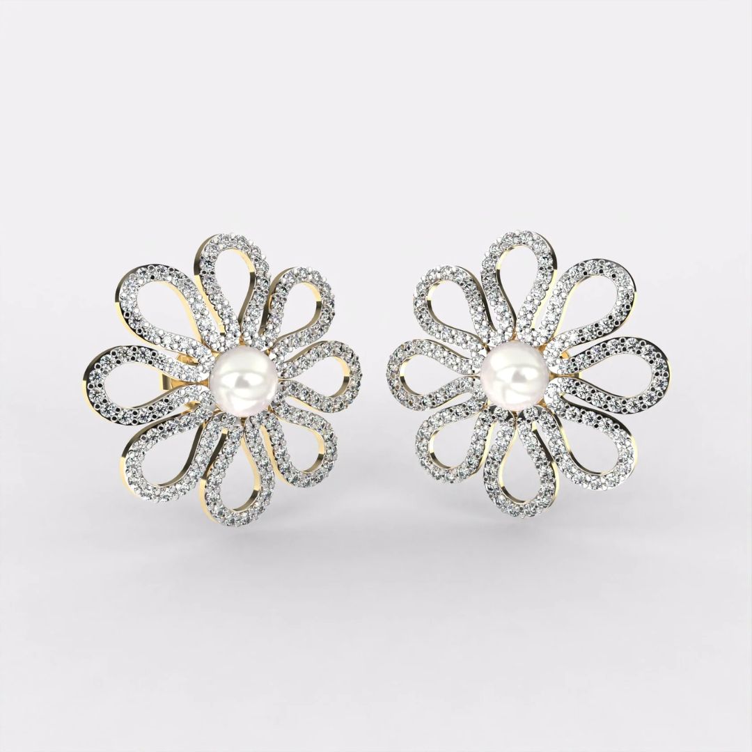 Pearl Diamond Earrings That Speak Luxury
