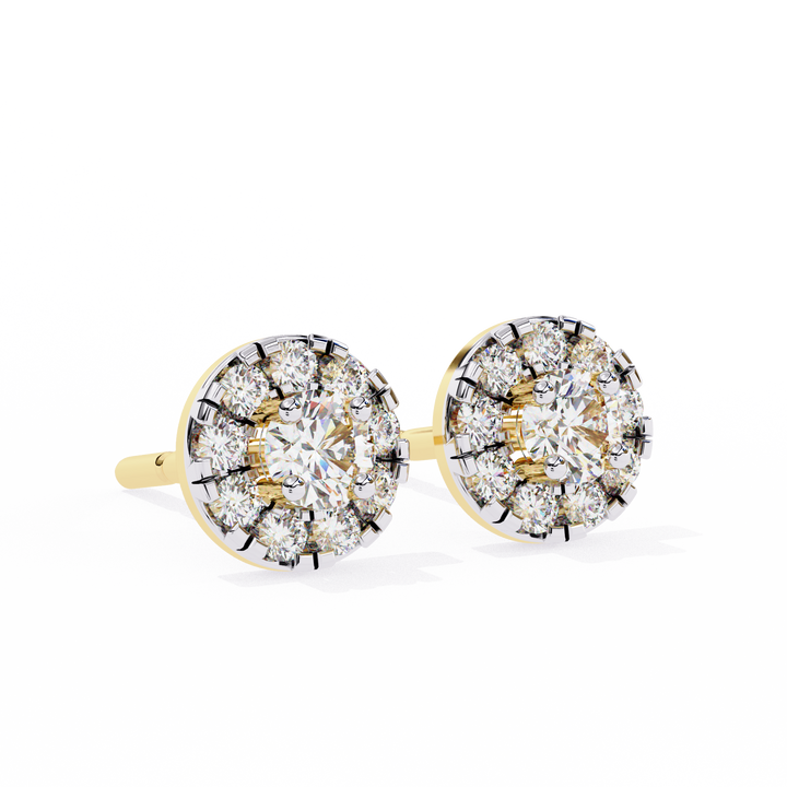 Round Lab Grown Diamond Earrings