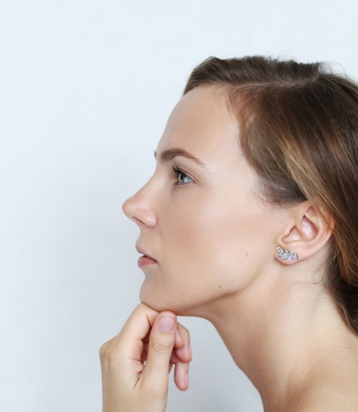 Shimmery Shower Diamond Earrings