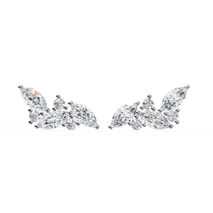 Shimmery Shower Diamond Earrings