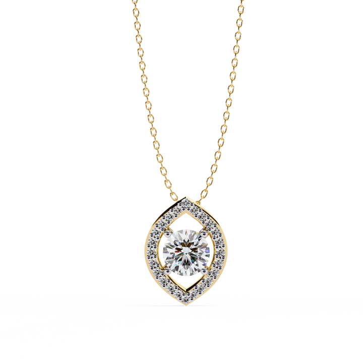 Sacred Round Diamond Pendant