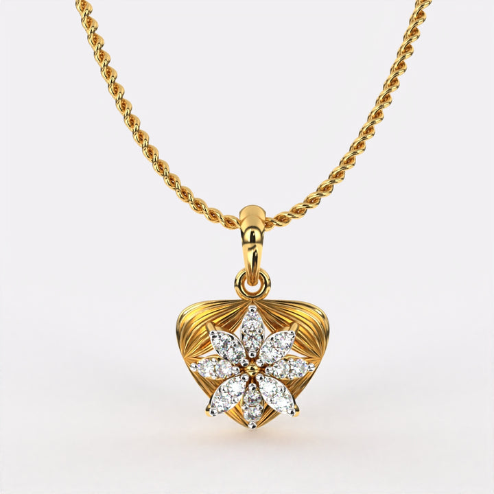 Starlit Spark Diamond Pendant