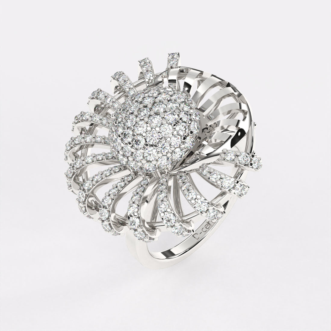Mysteries Diamond Ring in 925 Silver