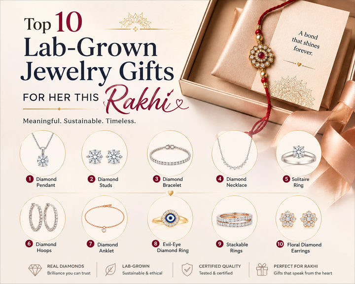 Top 10 Lab-Grown Jewelry Gifts for Her This Rakhi