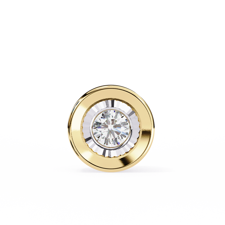 0.25 carat Bezel Lab grown Diamond pendant