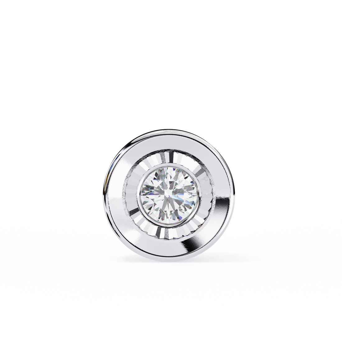 0.25 carat Bezel Lab grown Diamond pendant