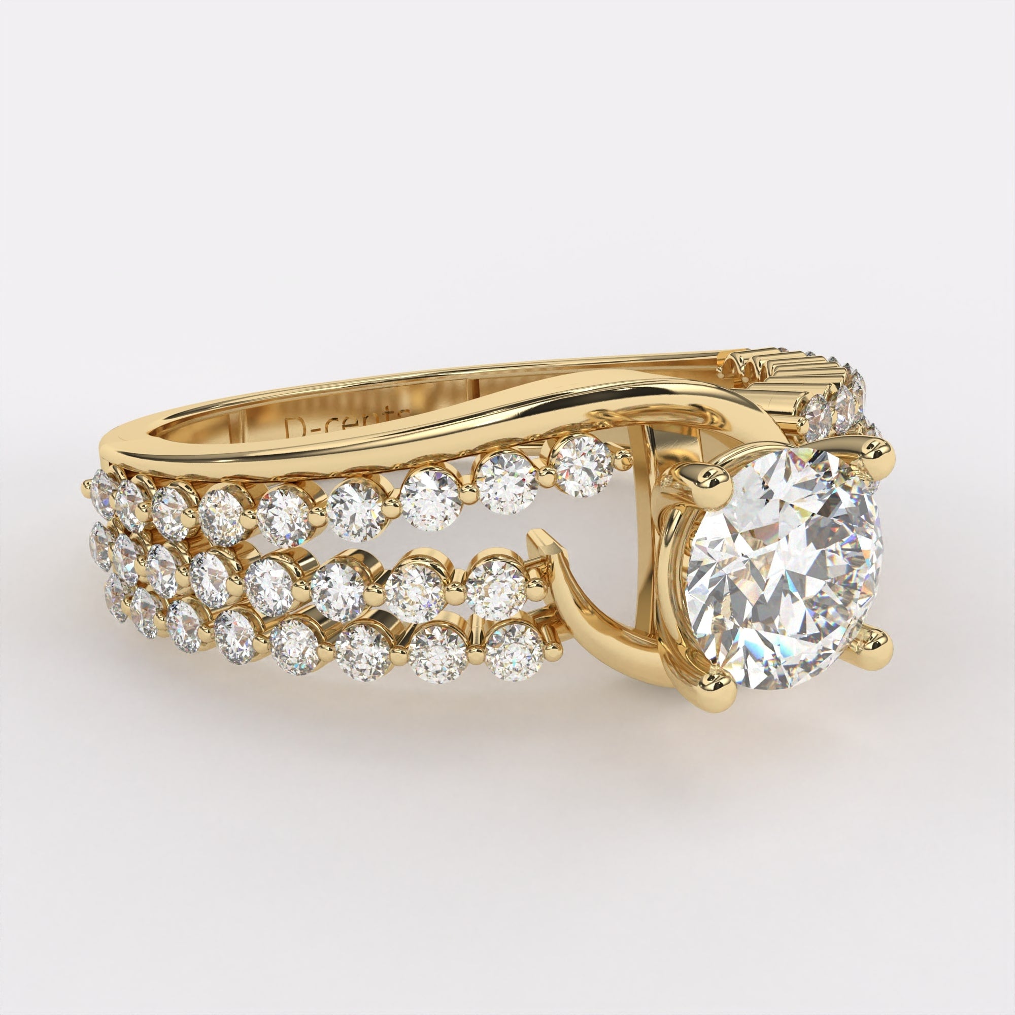 0.50 carat Round With diamond Ring