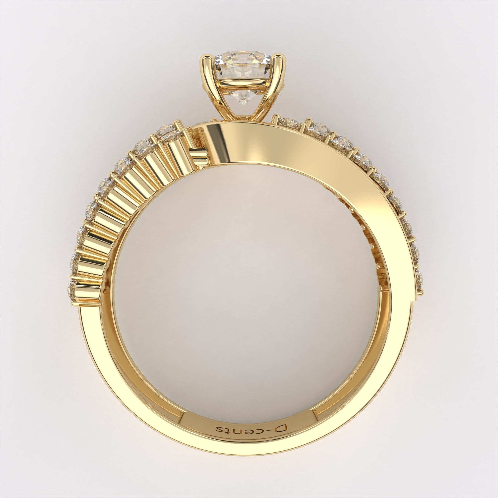 0.50 carat Round With diamond Ring