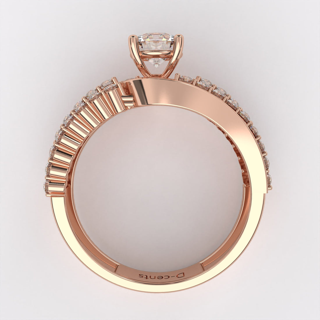 0.50 carat Round With diamond Ring