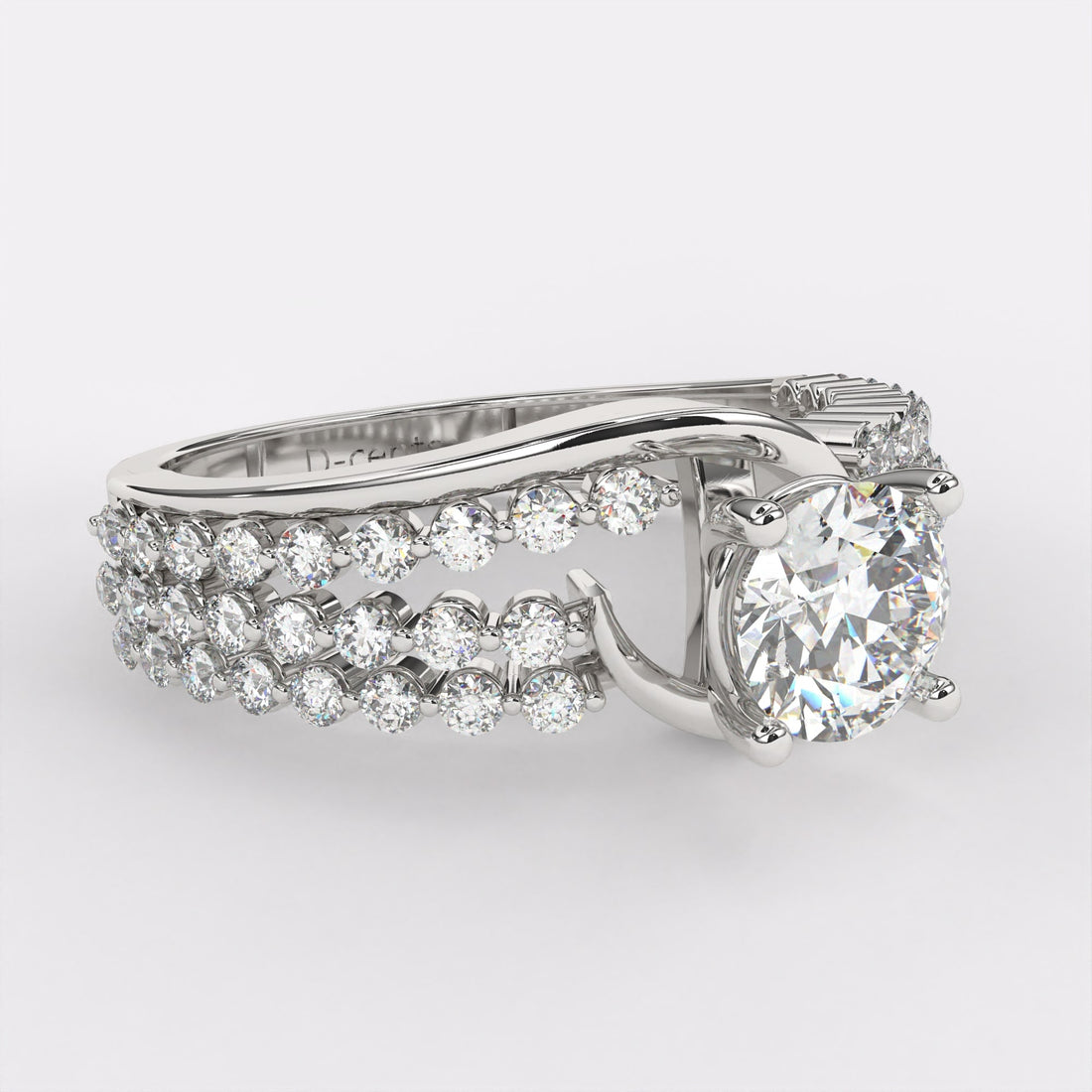 0.50 carat Round With diamond Ring