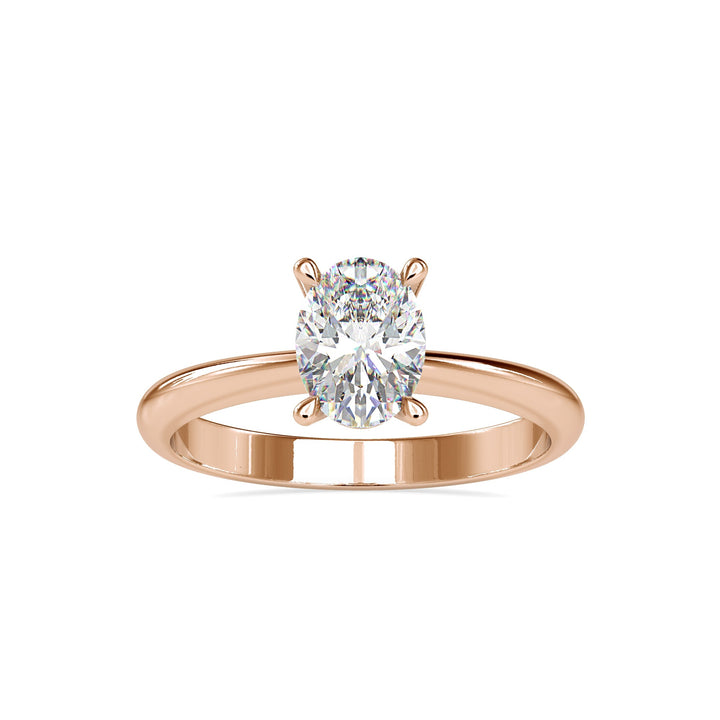 1 Carat Oval Lab Grown Diamond Ring