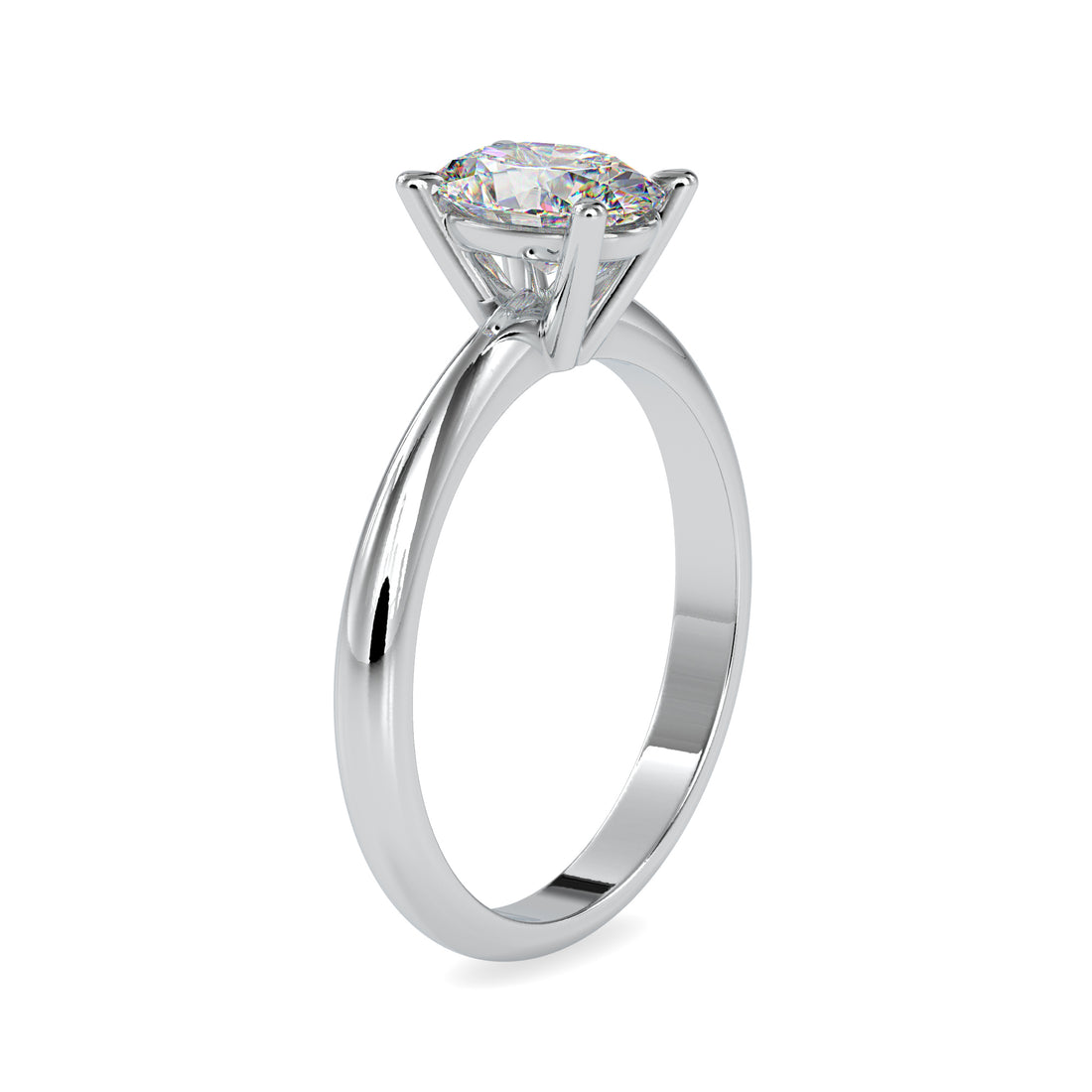 1 Carat Oval Lab Grown Diamond Ring