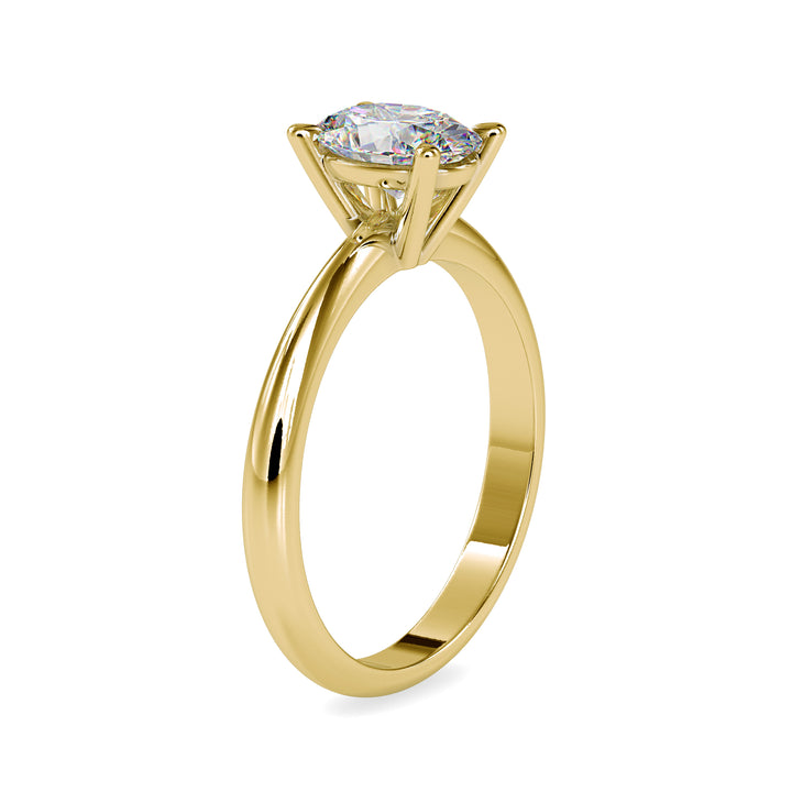 1 Carat Oval Lab Grown Diamond Ring