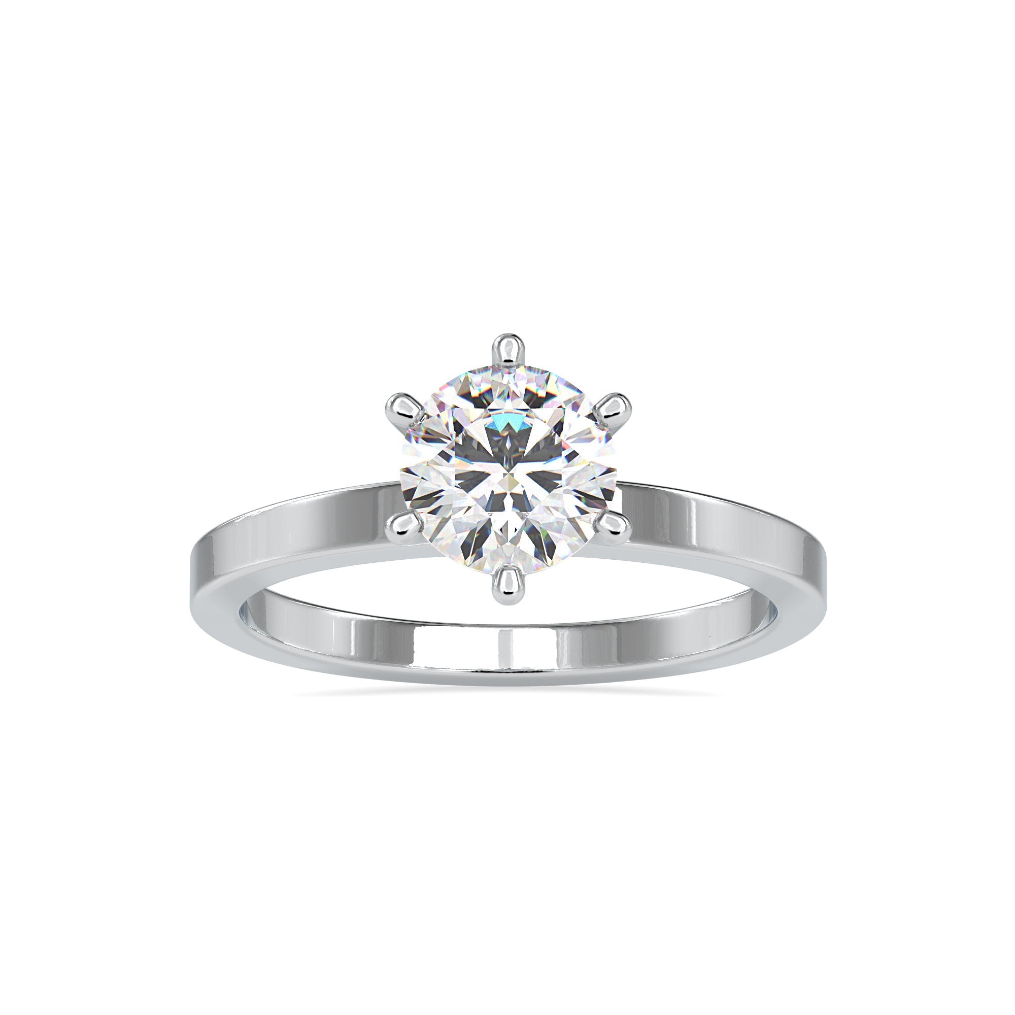 1.15 Carats Lab Grown Diamond Solitaire Ring