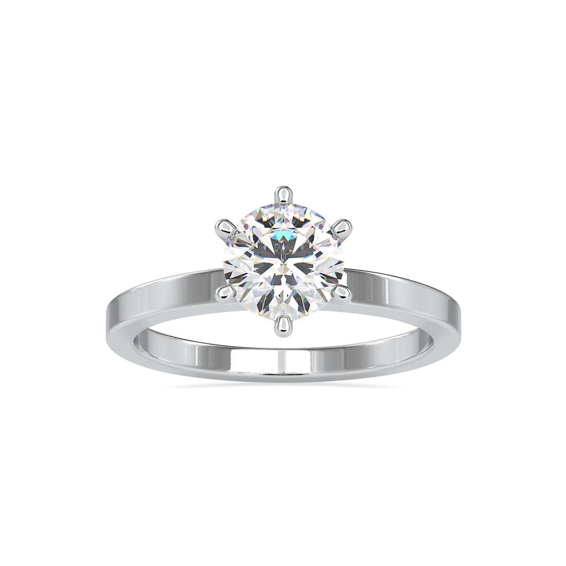 1.15 Carats Lab Grown Diamond Solitaire Ring