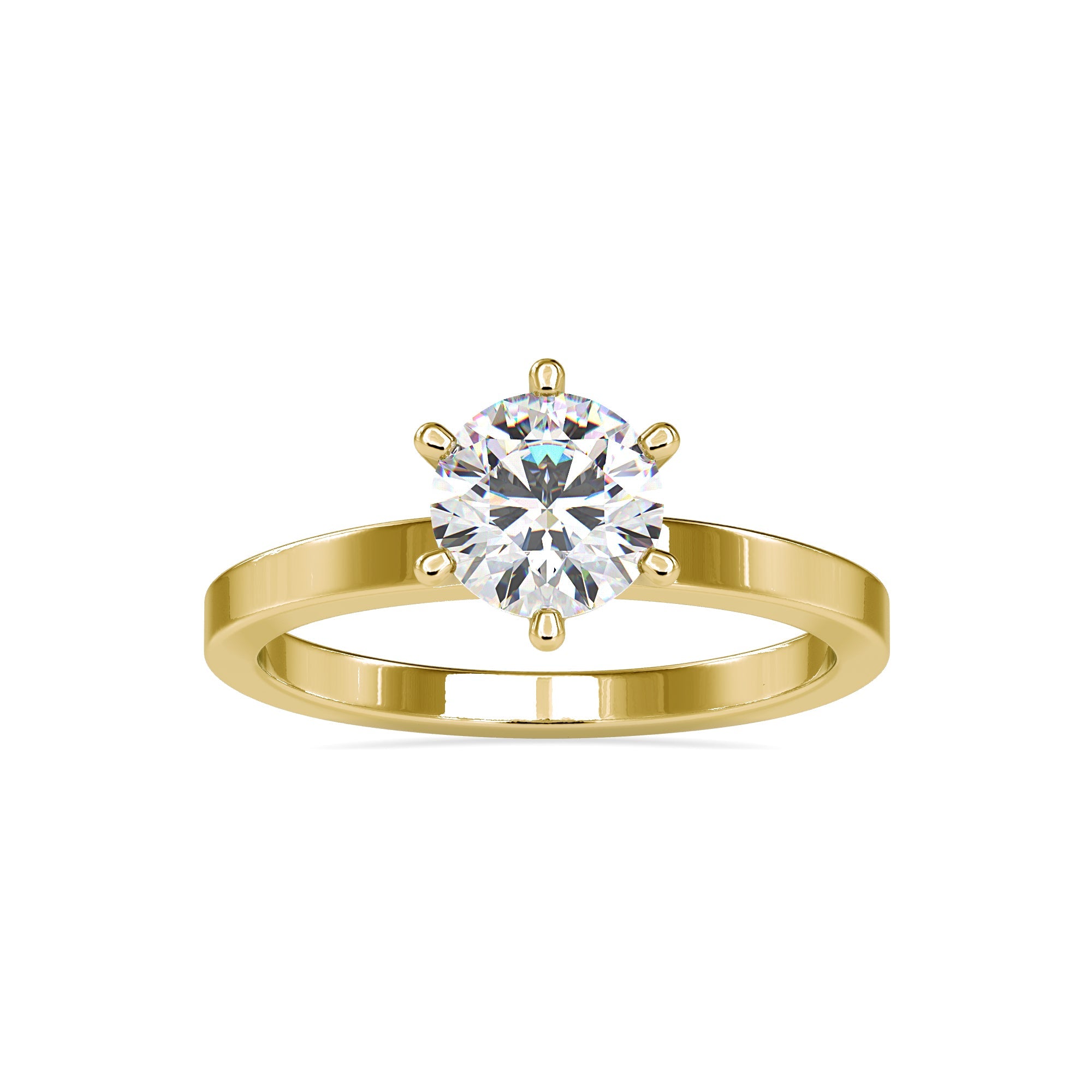 1.15 Carats Lab Grown Diamond Solitaire Ring