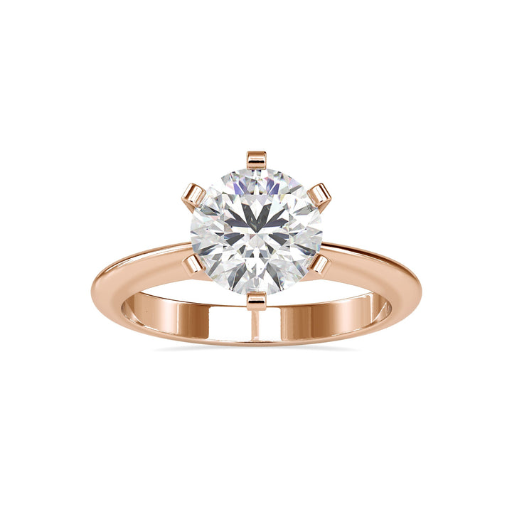 Classic 2 carats Round Solitaire Ring