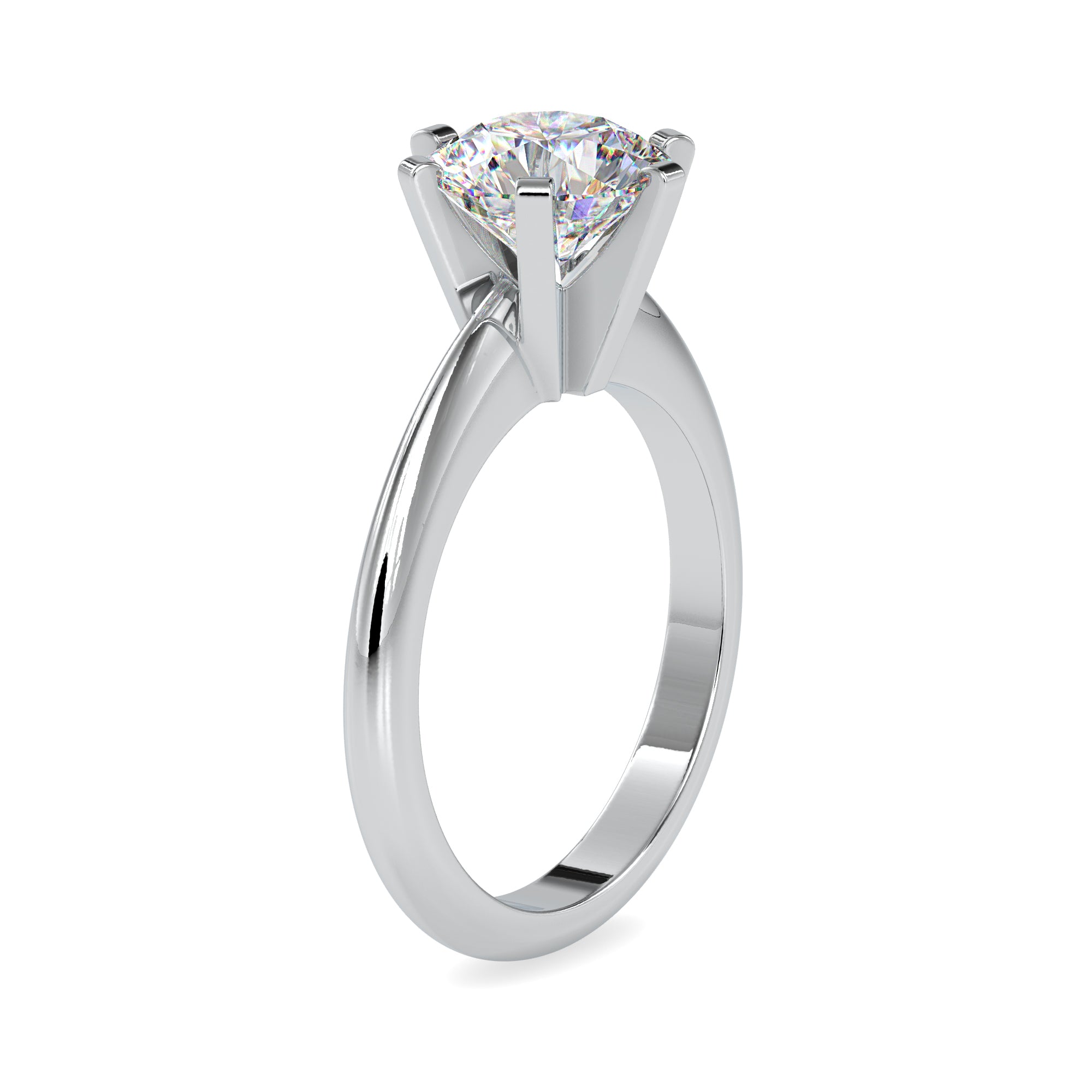 Classic 2 carats Round Solitaire Ring