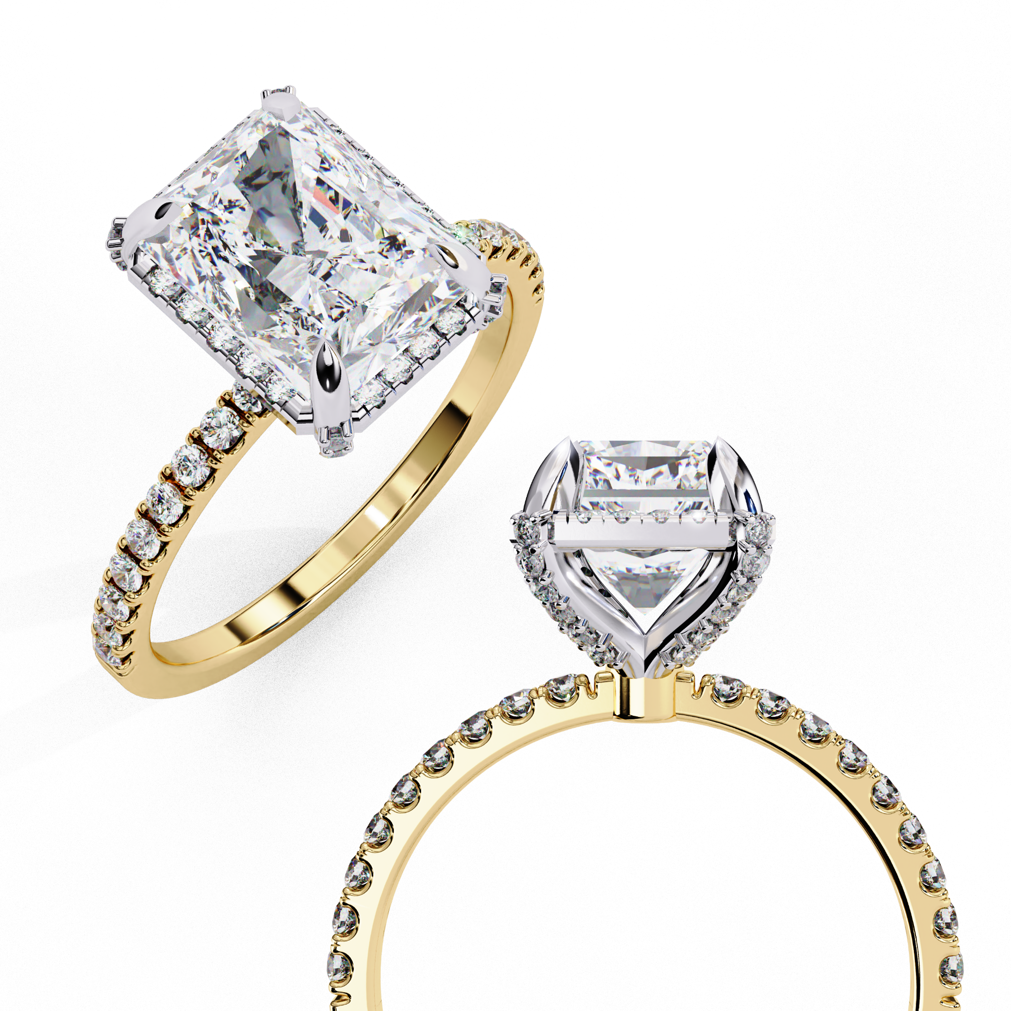 Lustrous Embrace Radiant Ring