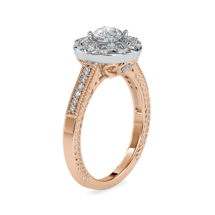Unique Cluster Round Diamond Ring