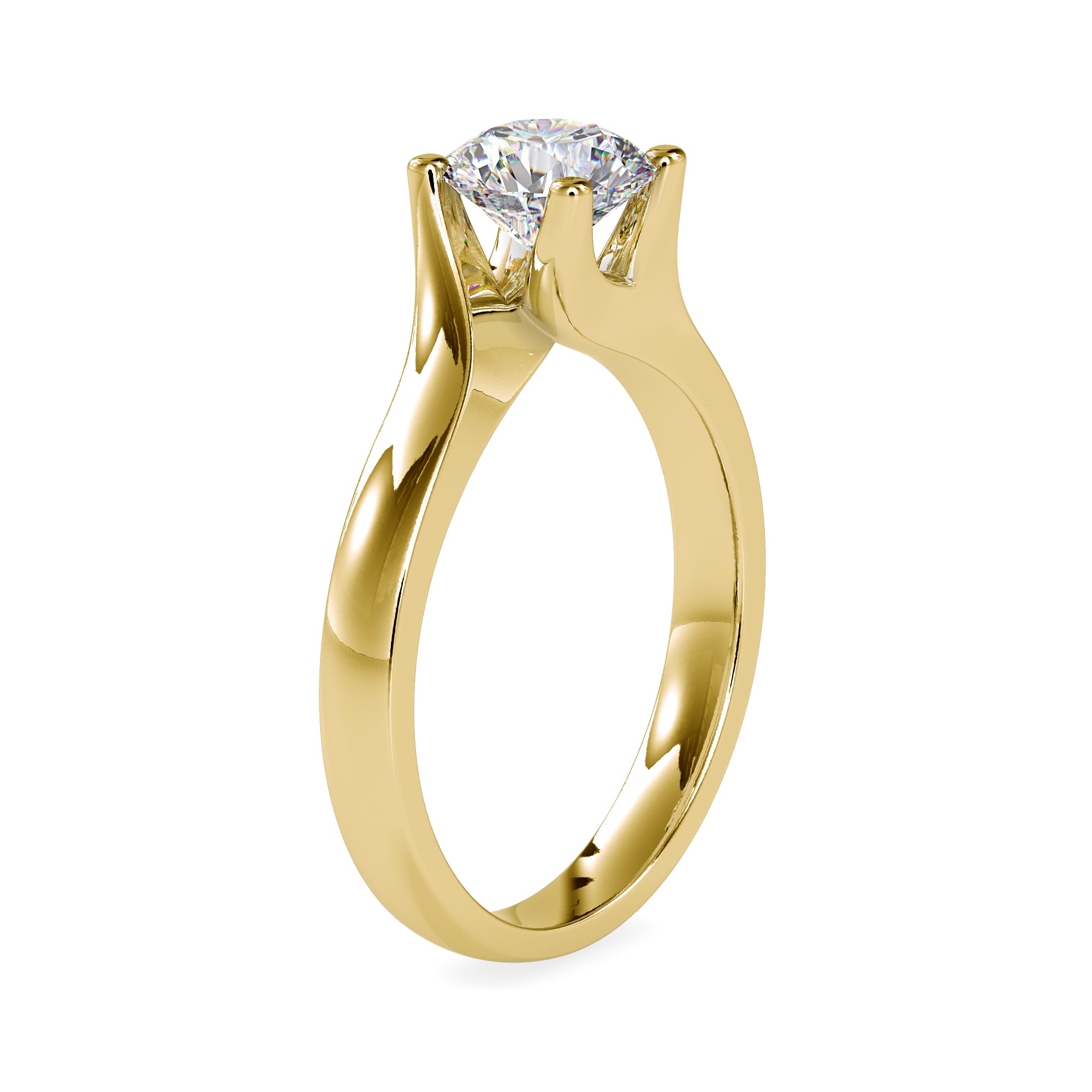 Everlight 1.15 carats Round Solitaire Ring