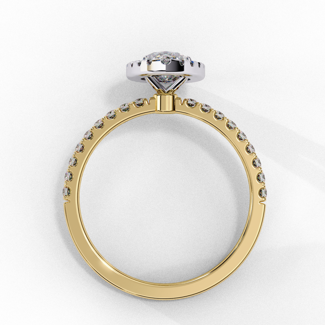 Majestic Marquise with Halo Ring