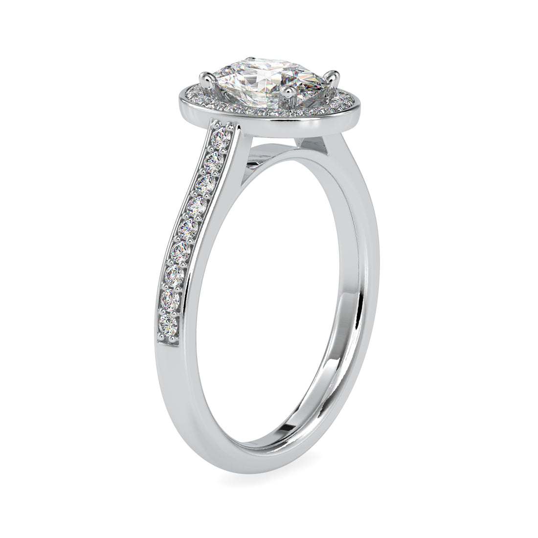 Vintage-Inspired Halo Diamond Ring