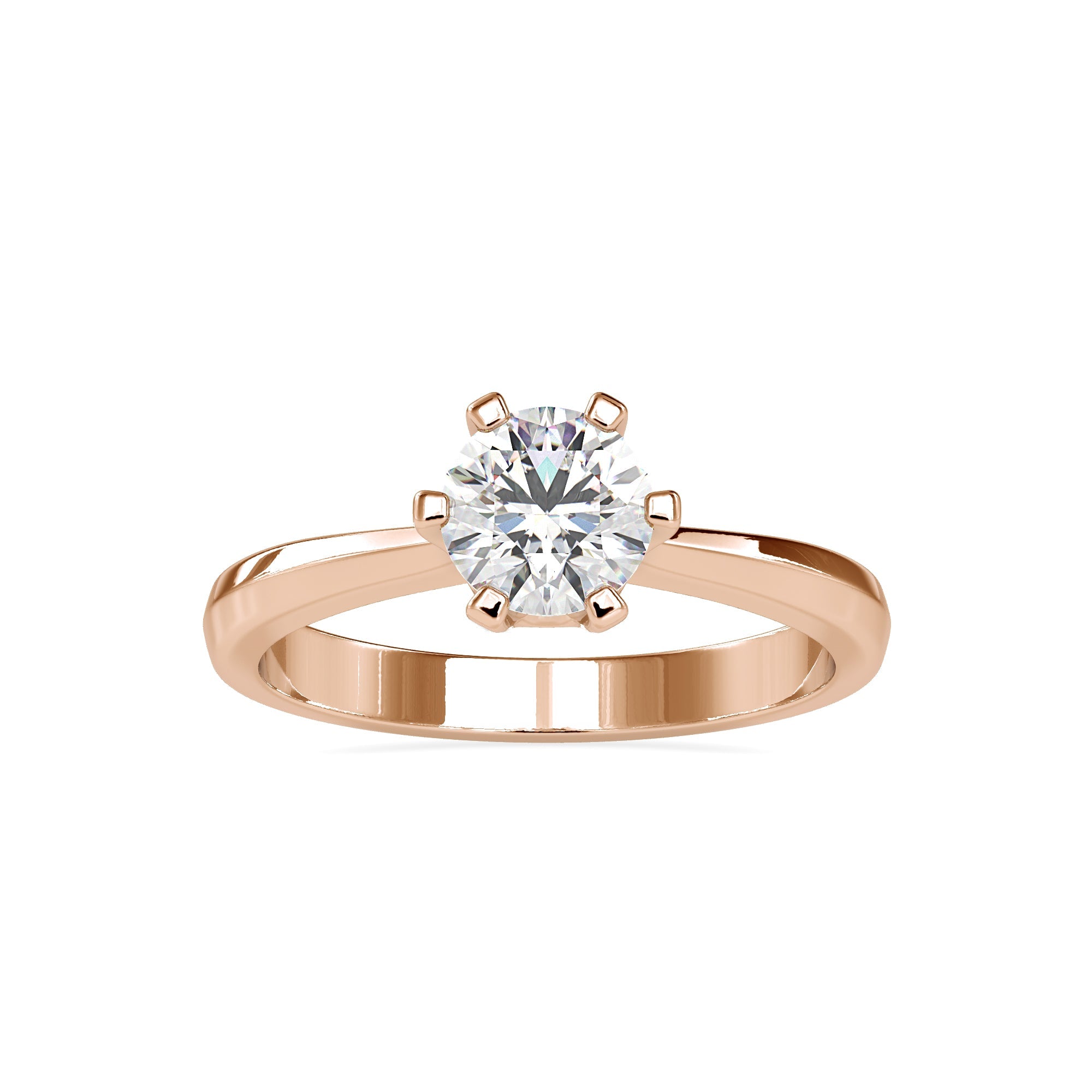 Refined Solitaire Diamond Ring
