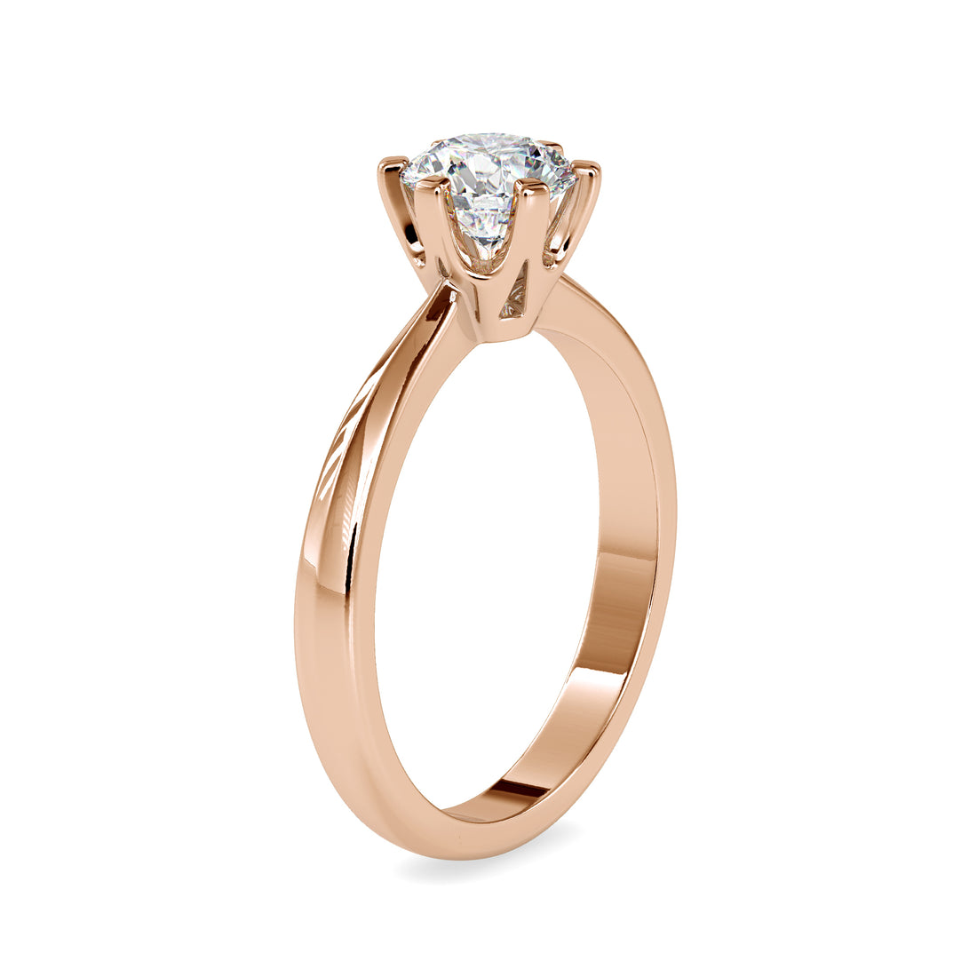 Refined Solitaire Diamond Ring