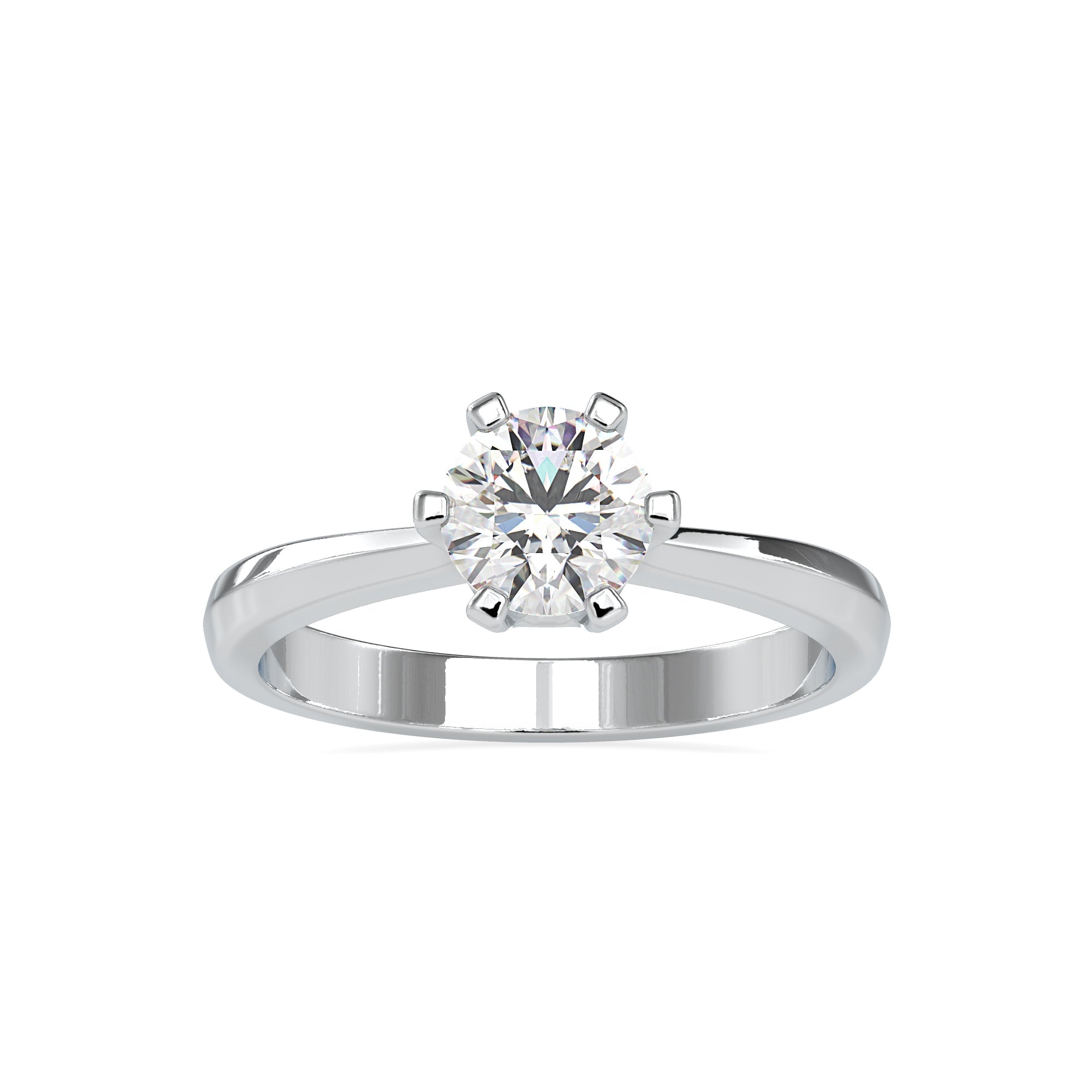 Refined Solitaire Diamond Ring
