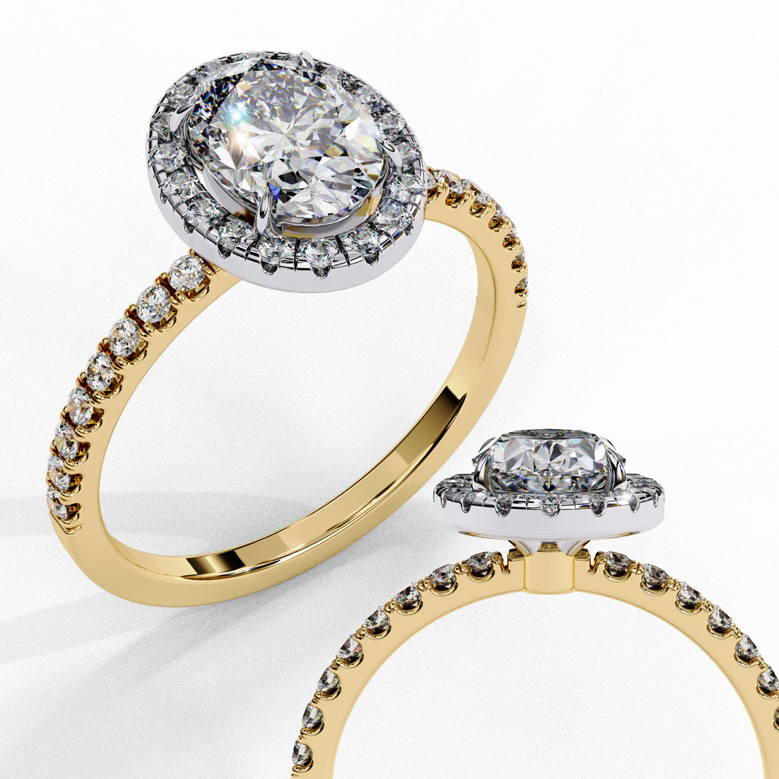 1 Carat Treasure Oval Diamond Ring