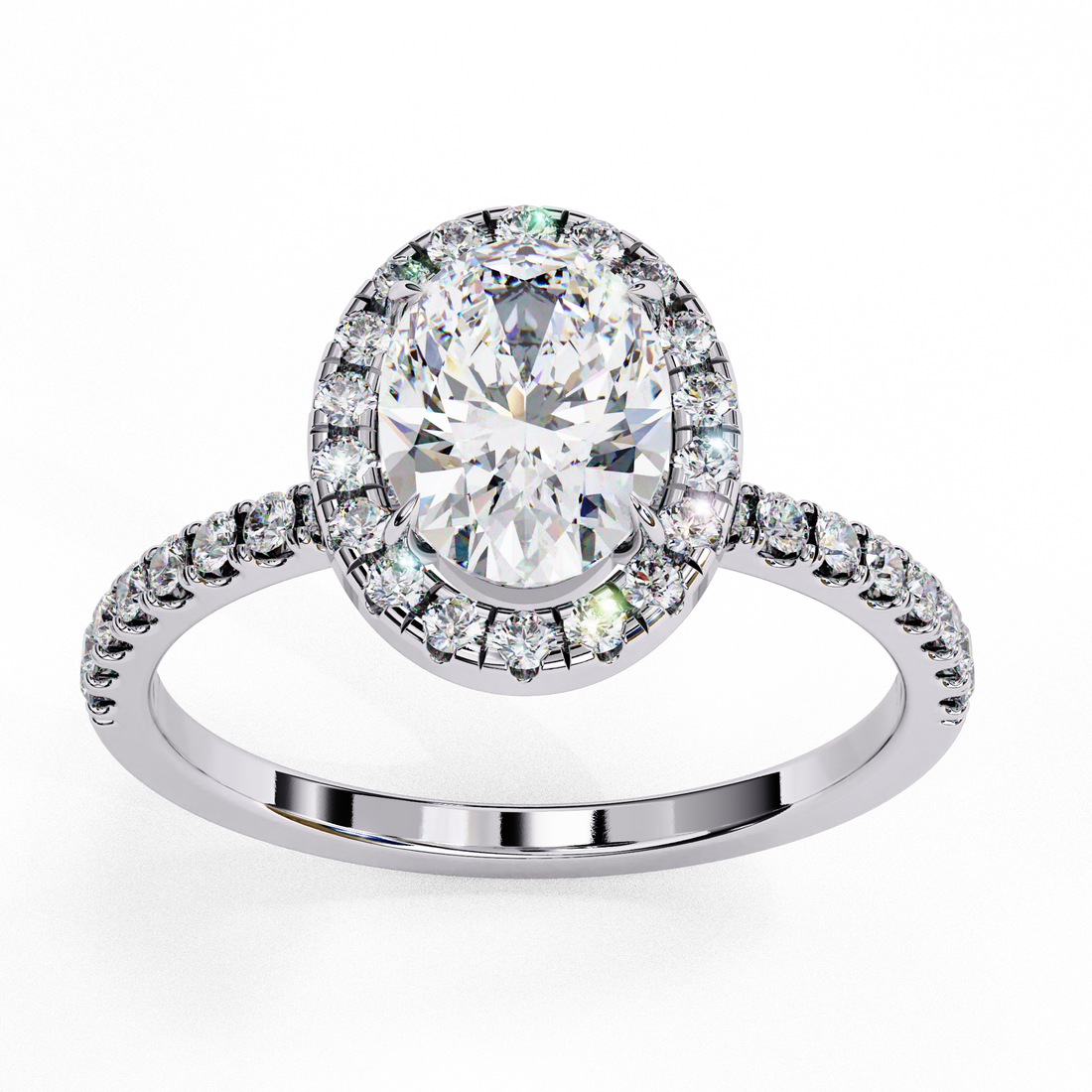 1 Carat Treasure Oval Diamond Ring