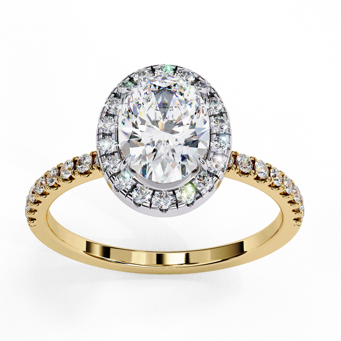 1 Carat Treasure Oval Diamond Ring