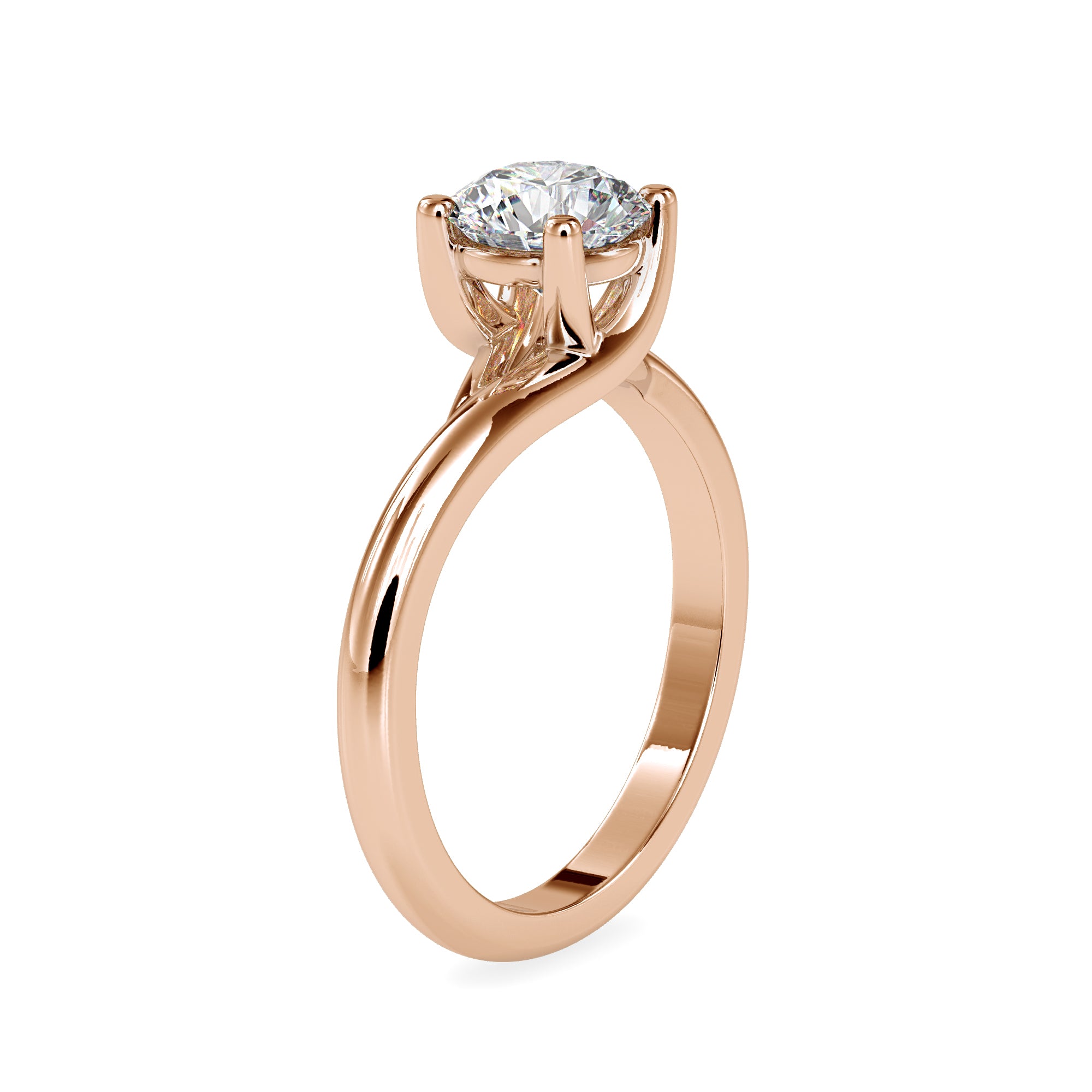 Twist Embrace Lab Grown Diamond Ring
