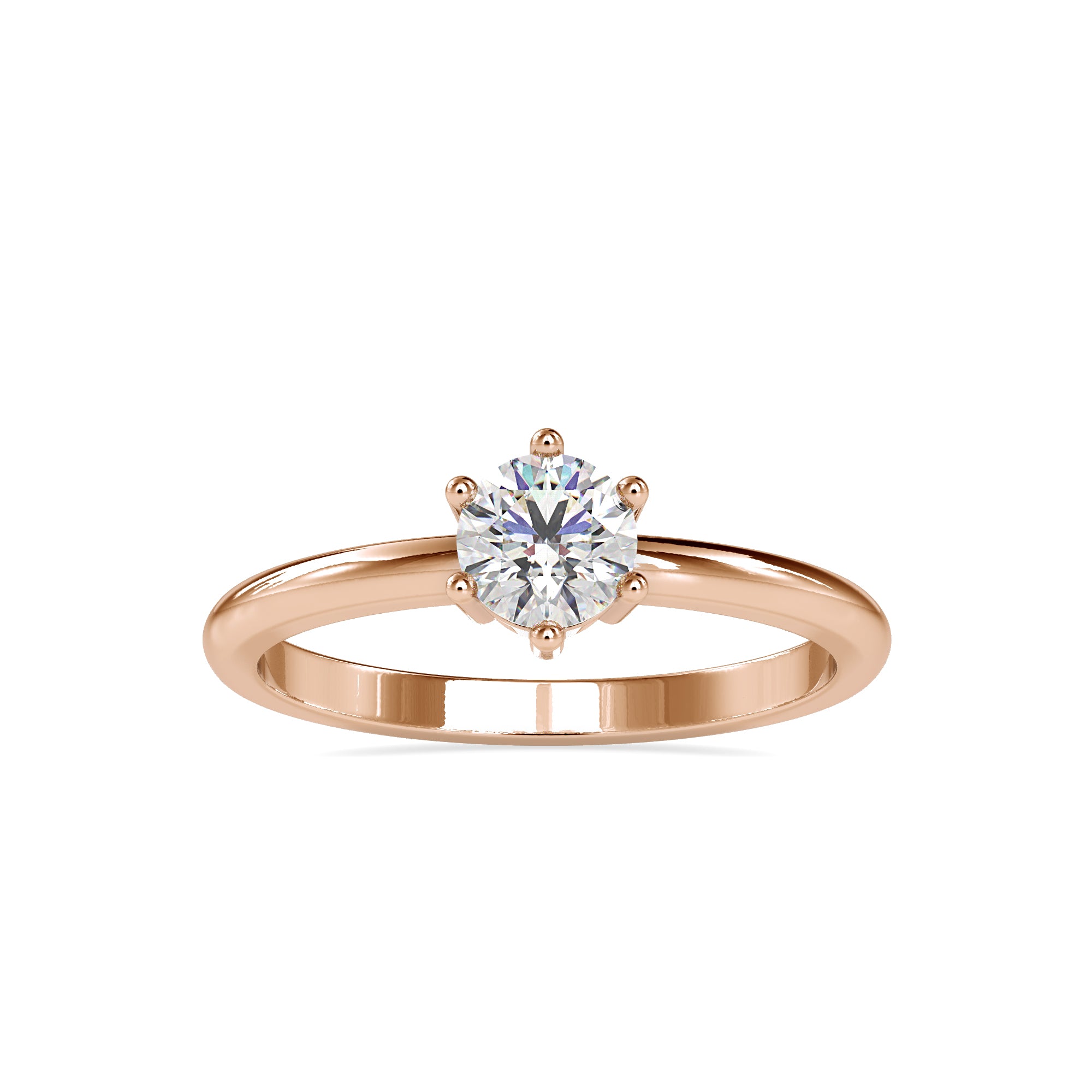 Gleam Minimalist Solitaire Ring