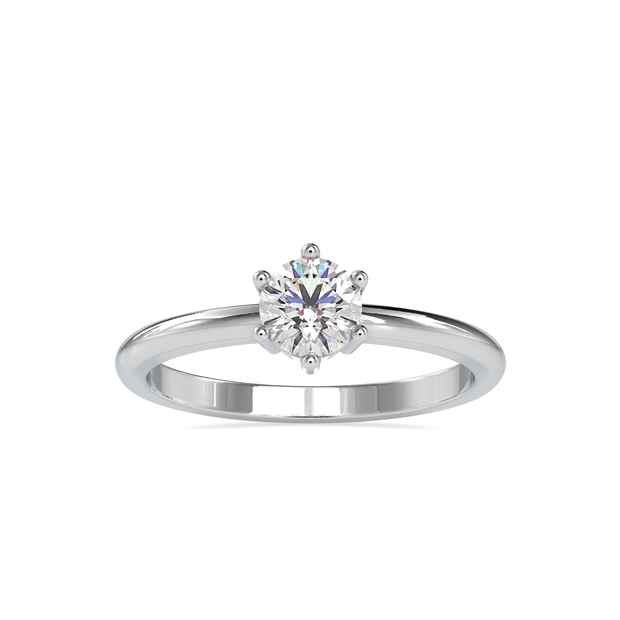 Gleam Minimalist Solitaire Ring