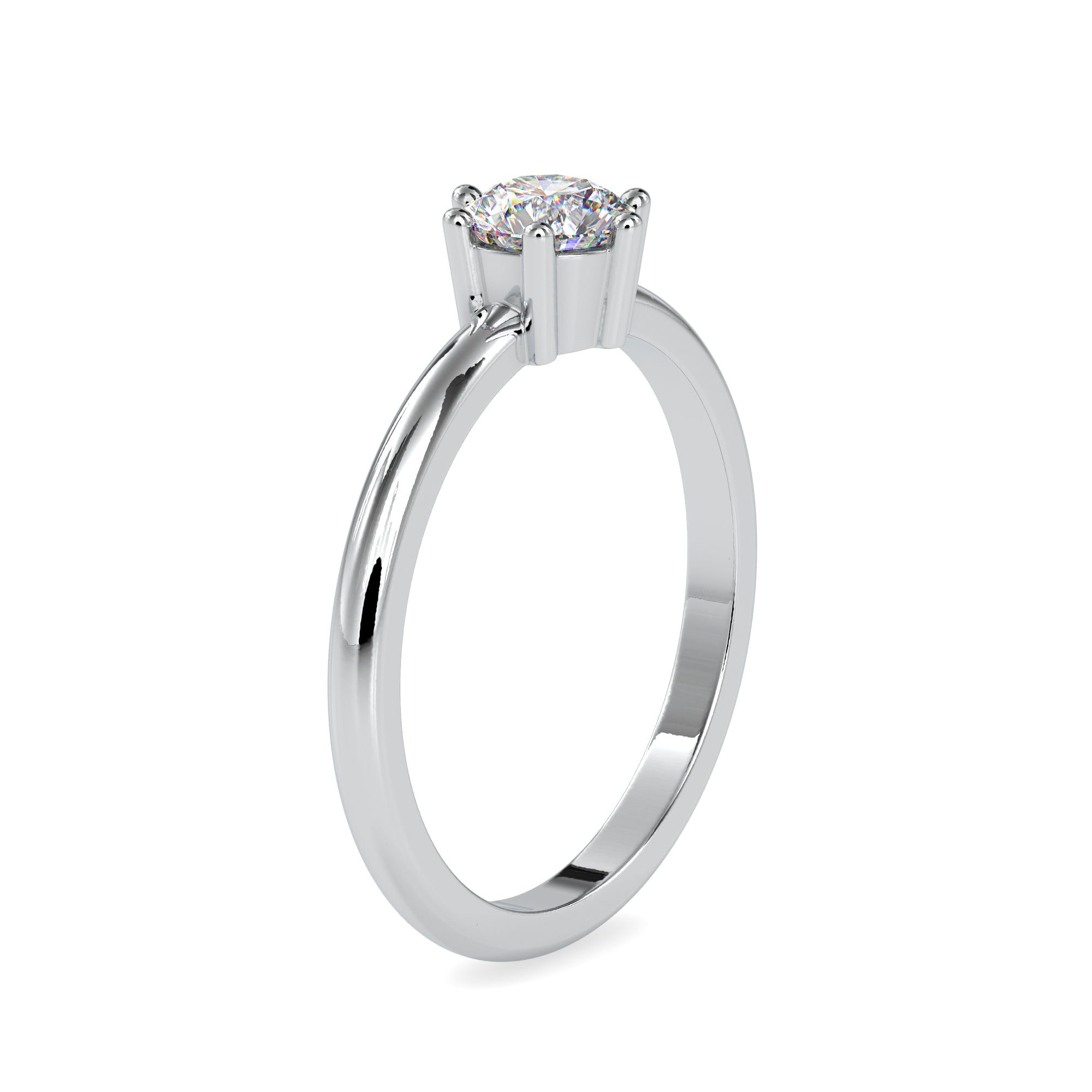 Gleam Minimalist Solitaire Ring