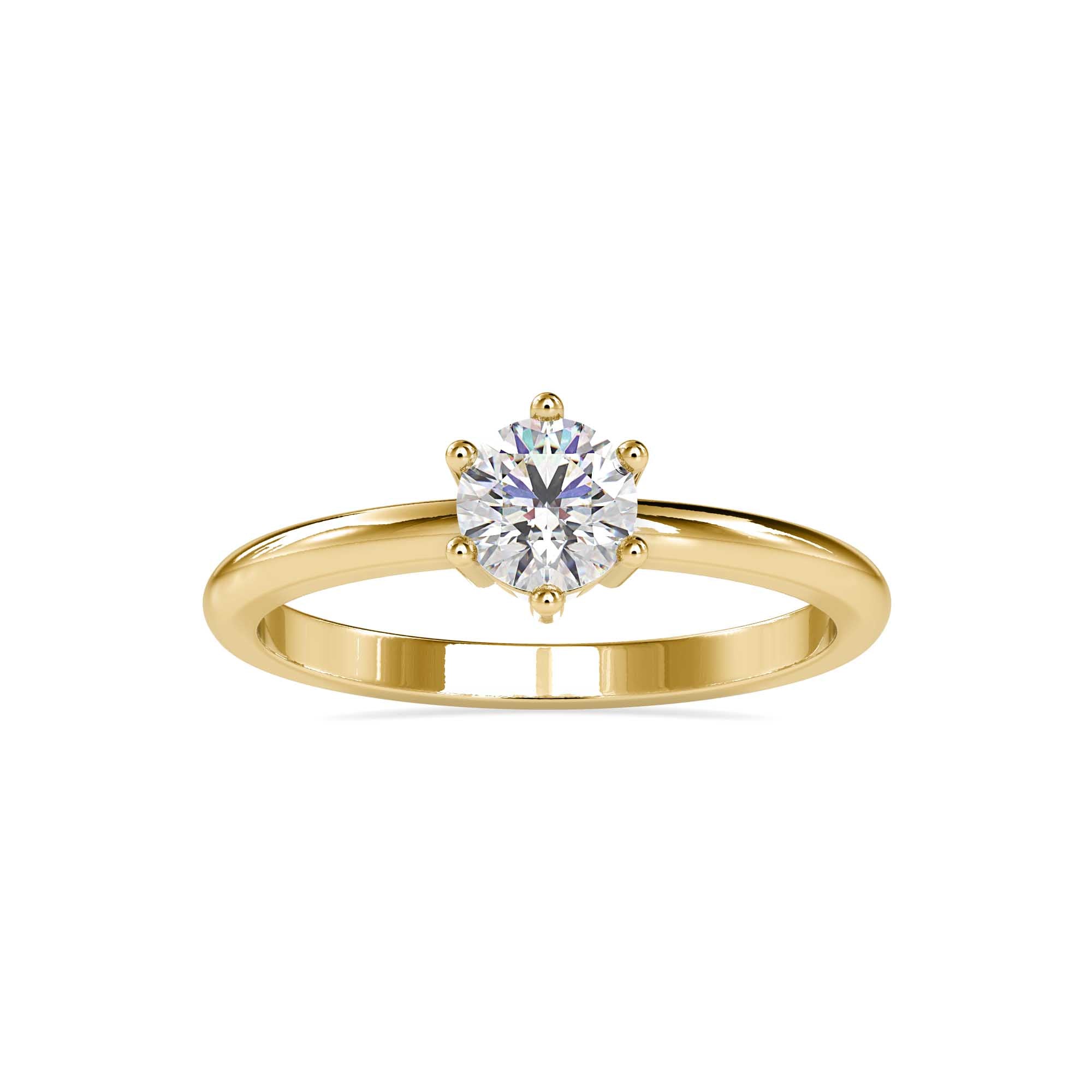 Gleam Minimalist Solitaire Ring