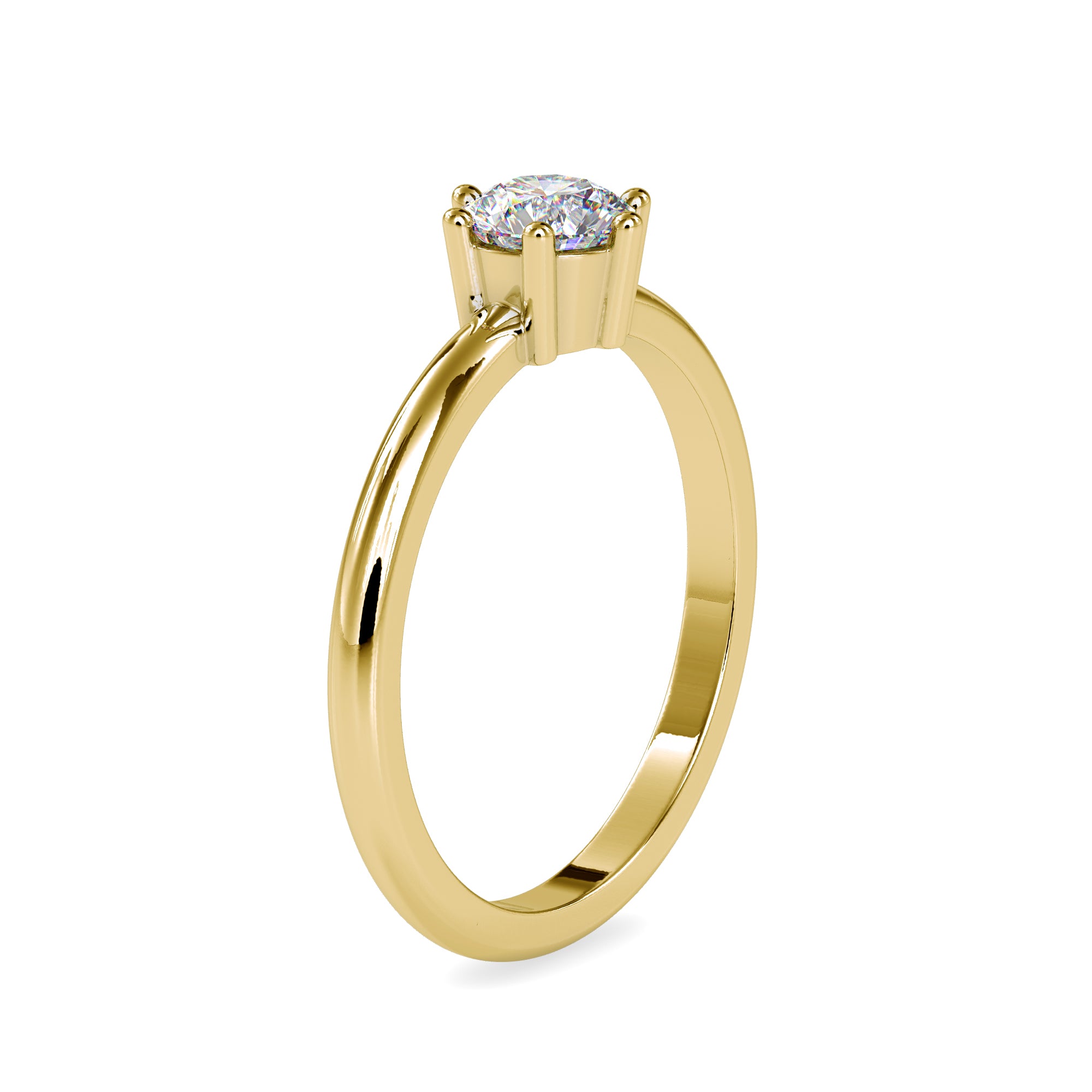 Gleam Minimalist Solitaire Ring