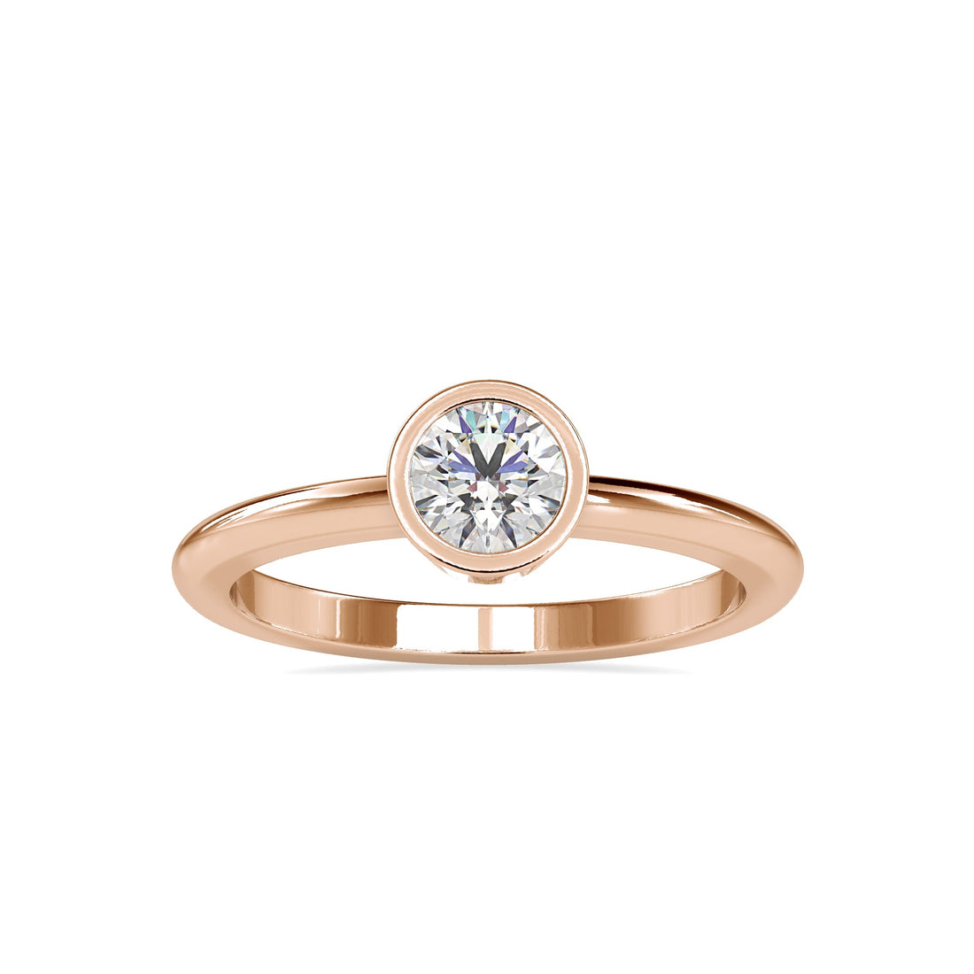 Minimalist Solitaire Diamond Ring