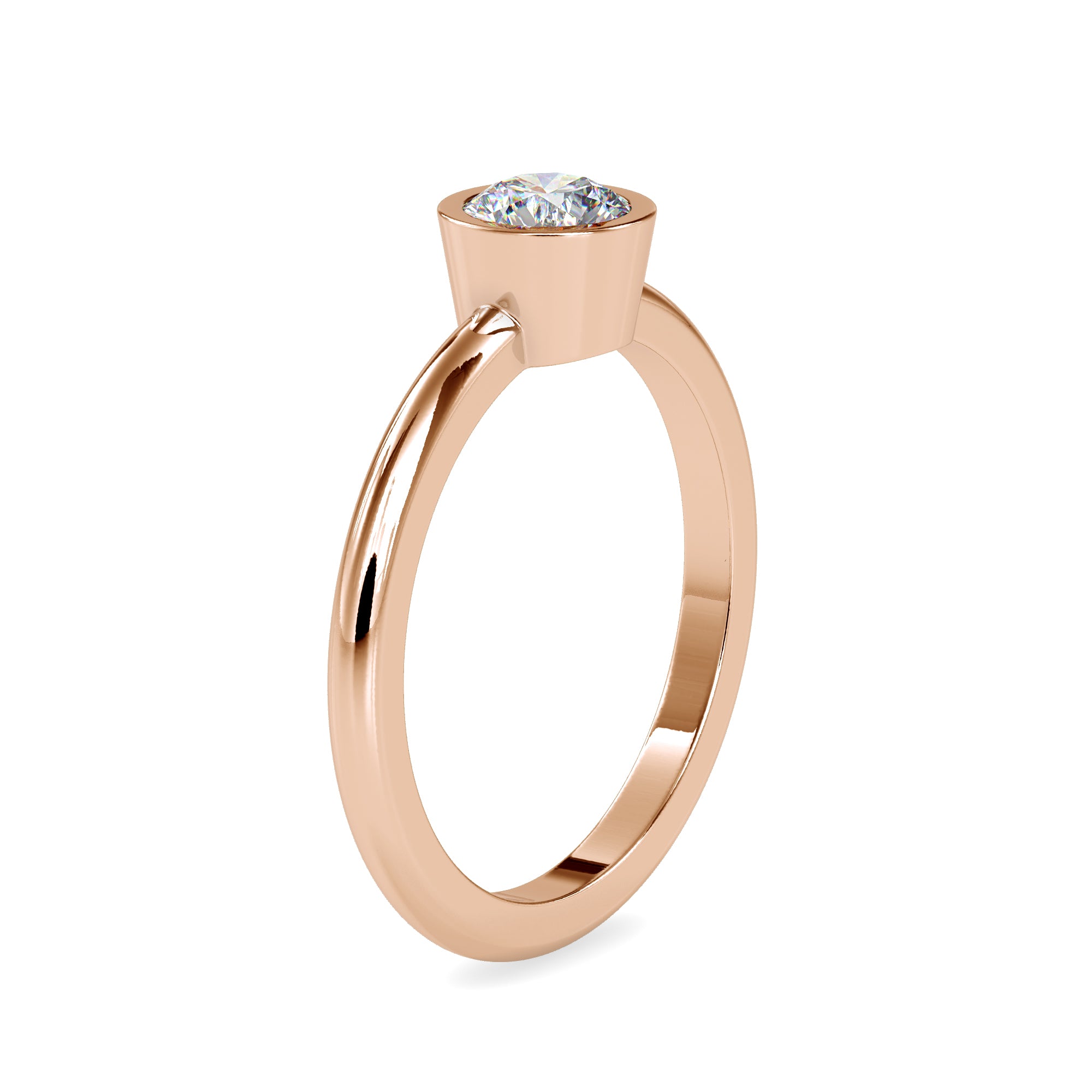 Minimalist Solitaire Diamond Ring