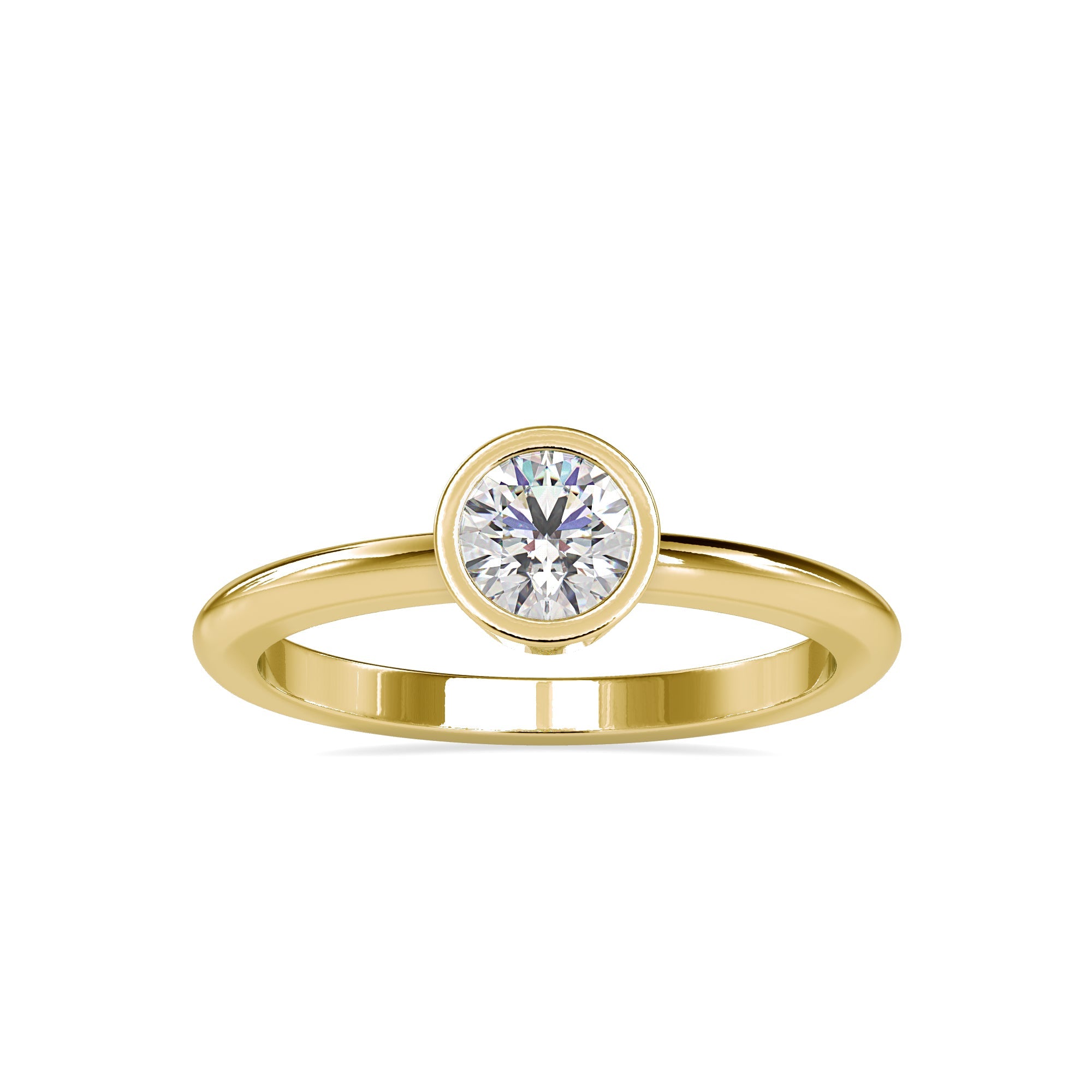 Minimalist Solitaire Diamond Ring