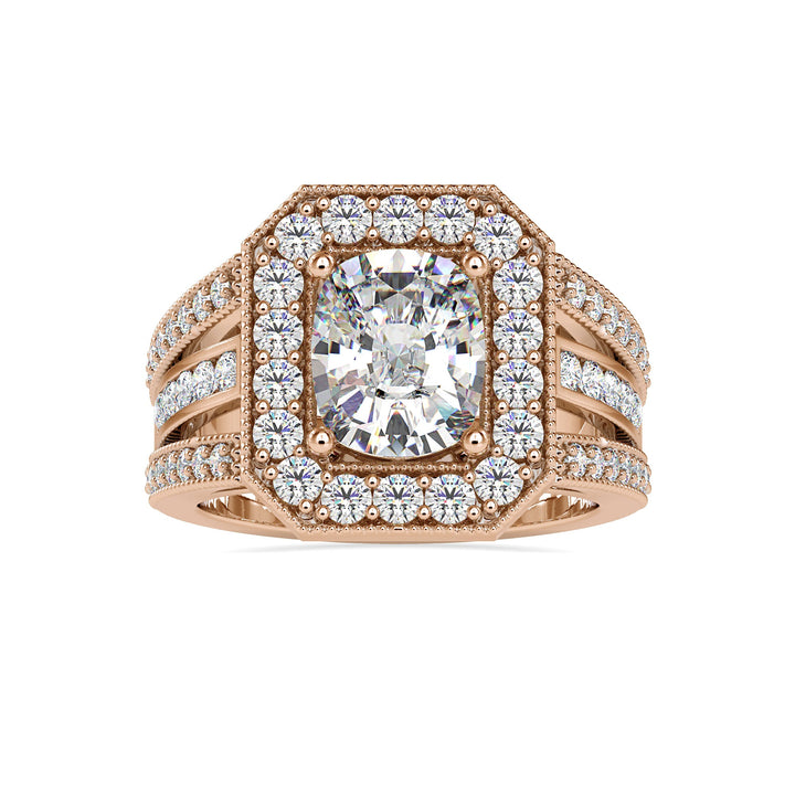 Timeless Halo Cushion Diamond Ring