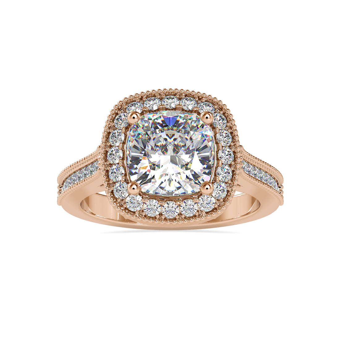 Cushion Path Diamond Ring