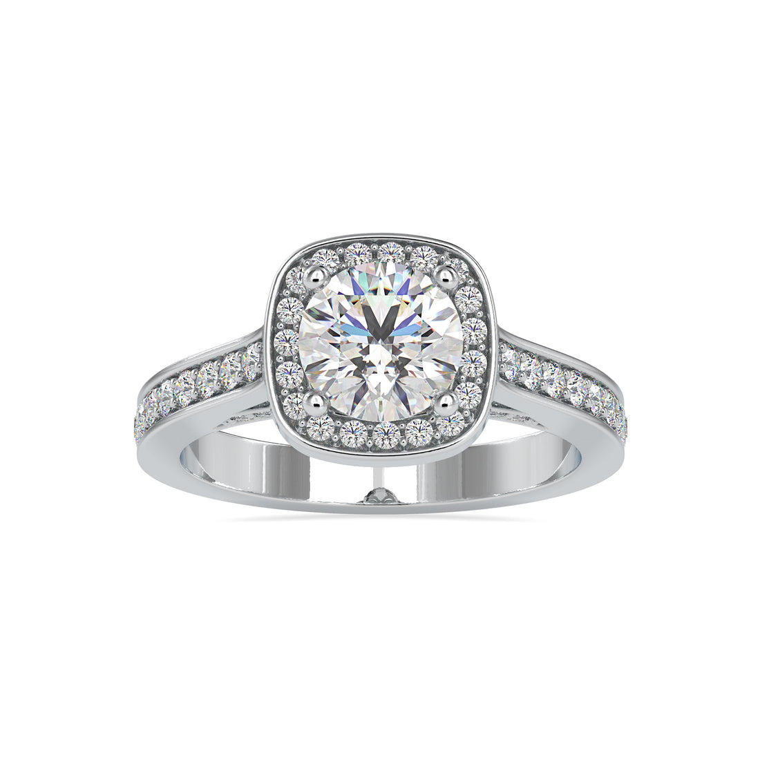 Celeste Halo Gold Diamond Ring