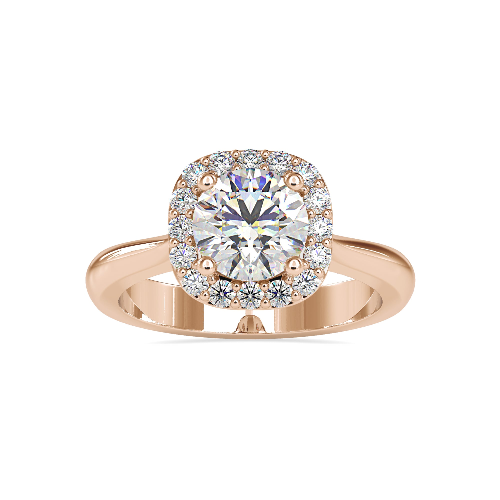 Refined Blossom Solitaire Ring