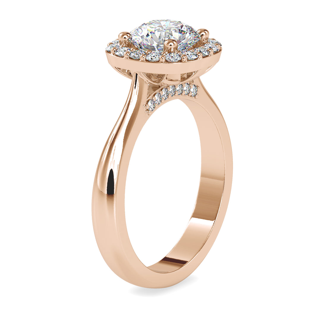 Refined Blossom Solitaire Ring