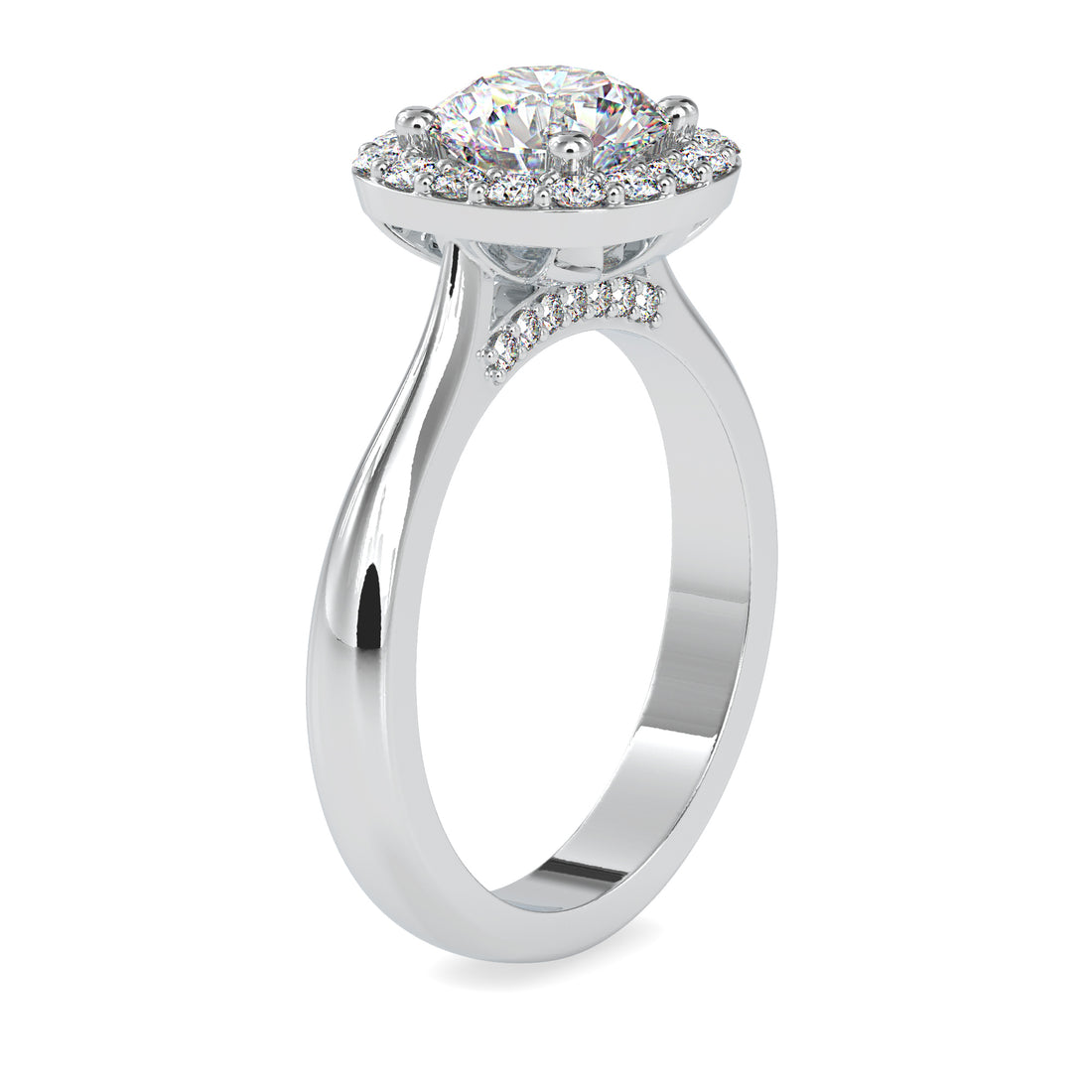 Refined Blossom Solitaire Ring