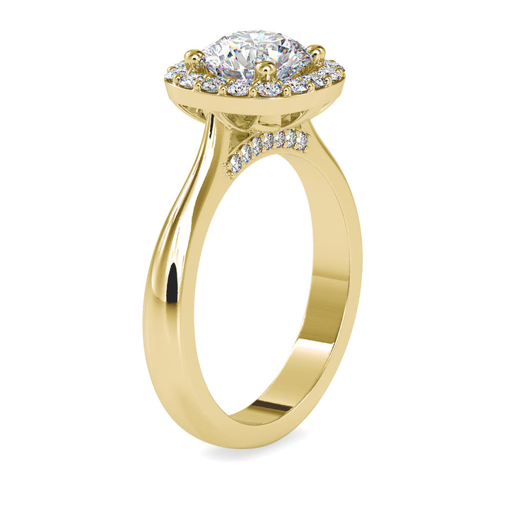 Refined Blossom Solitaire Ring