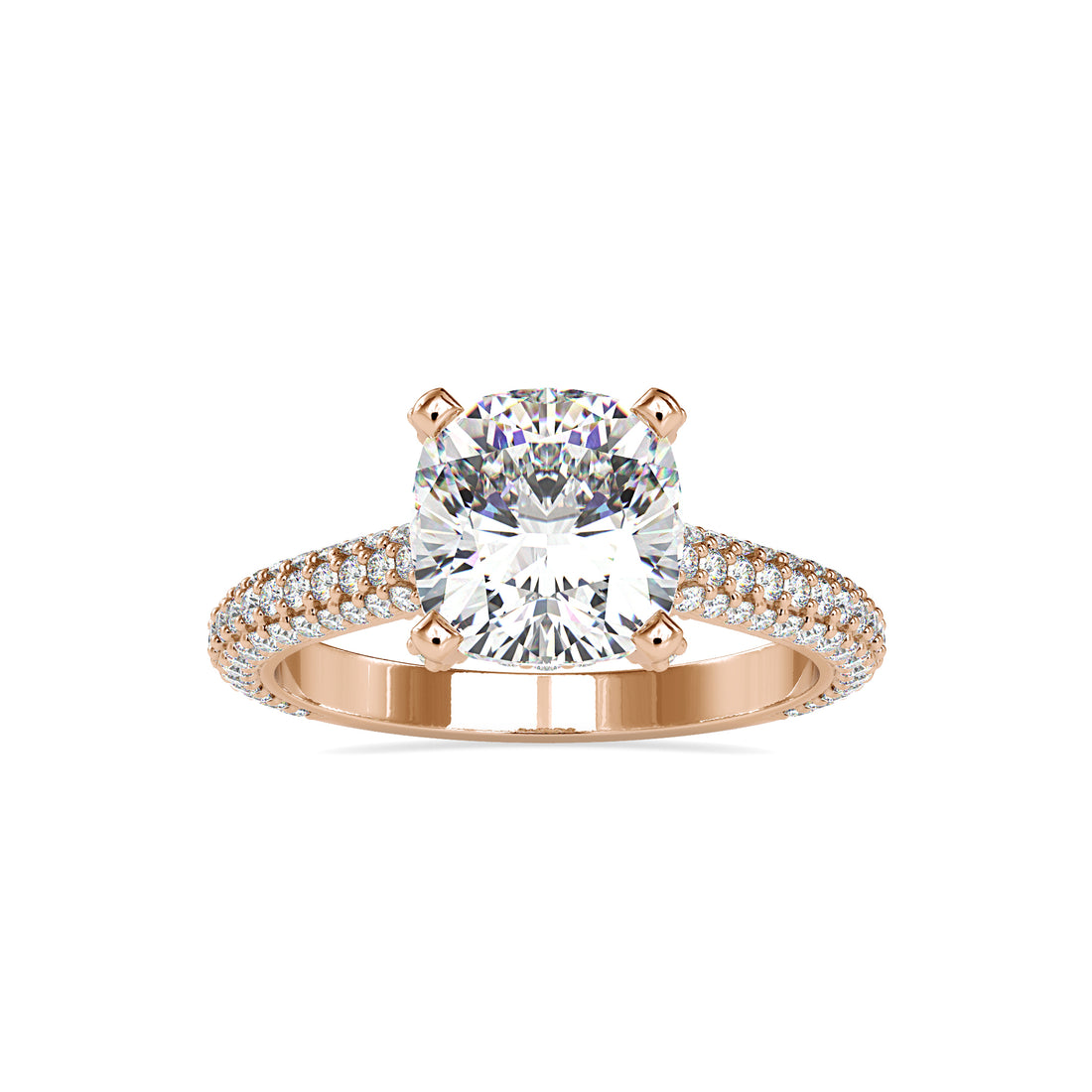 Halo Crown Solitaire Diamond Ring